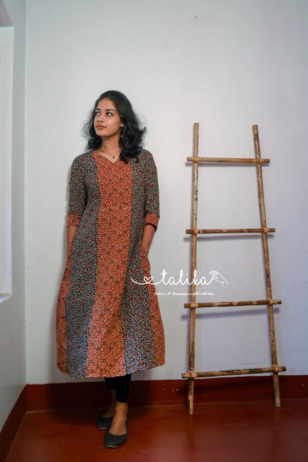 Designer panel cut kurti