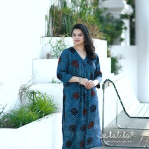 Premium Ajrakh Modal Kurta